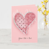 You + Me = Love カード (黄色い花)