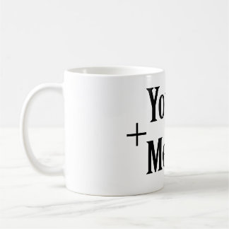 You + Me = Love Mug コーヒーマグカップ