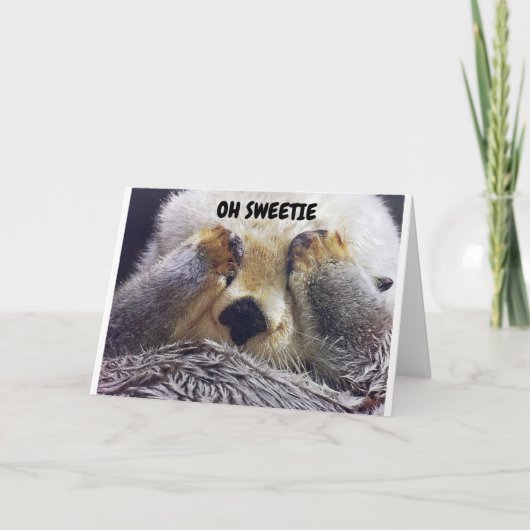 *YOU & ME* MISTLETOE何が起こるか確認！オター間抜けター シーズンカード (正面)