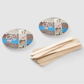 You & Me. Photo Collage of Memories.木目パネル ハンドファン (組立なし)