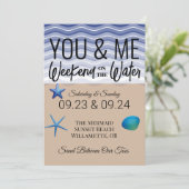 You & Me Weekend on the Water Invitation 招待状 (スタンド正面)