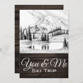 You & Me Winterscape 招待状 (正面/裏面)