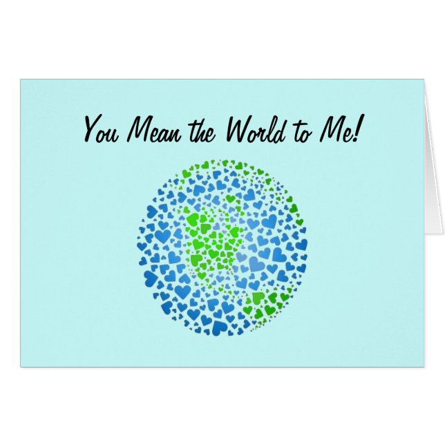 "You Mean the World to Me" Kaart (正面横)