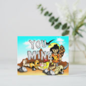 YOU MINE – 先史時代おもしろいのCaveman Valentine シーズンポストカード (スタンド正面)