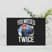 You Missed Twice ゴルフ 2024 投票 トランプは私を見逃した 招待状 (スタンド正面)