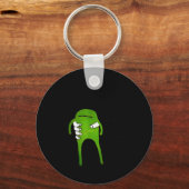 You Must Accept The Frog Funny Meme  キーホルダー (正面)