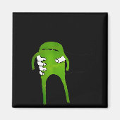 You Must Accept The Frog Funny Meme  マグネット (正面)