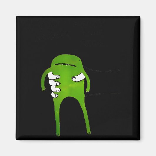 You Must Accept The Frog Funny Meme  マグネット (正面)