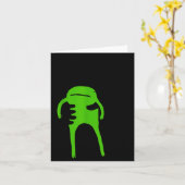You Must Accept The Frog Funny Meme Saying Quote  カード (黄色い花)