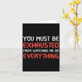 You Must Be Exhausted From Watching Me Do Everythi カード (黄色い花)