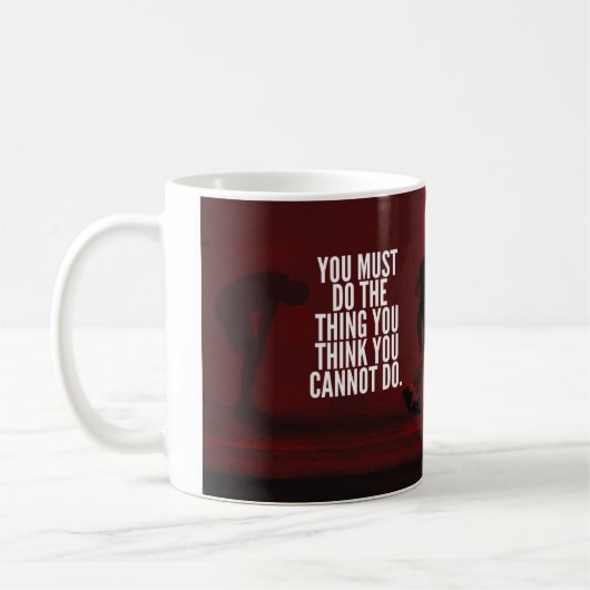 You Must Do -トレーニング やる気を起こさせる コーヒーマグカップ (左)