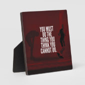 You Must Do -トレーニング やる気を起こさせる フォトプラーク (正面)