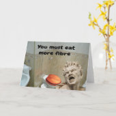You must eat more fibre. カード (黄色い花)