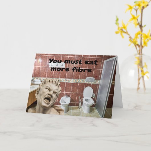 You must eat more fibre. カード (黄色い花)