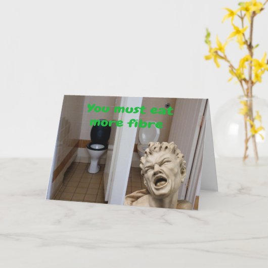 You must eat more fibre. カード (黄色い花)