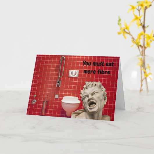 You must eat more fibre. カード (黄色い花)