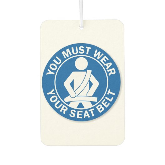 You Must Seat Your Belt Air Freshener カーエアーフレッシュナー (正面)