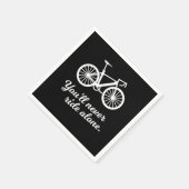 You Never Ride Aloneサイクリングサイクリングサイクリストの贈り物 スタンダードカクテルナプキン (角)
