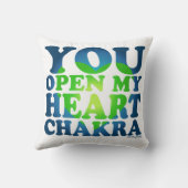 "You Open My Myハートチャクラ" -スピリチュアルヨガギフト クッション (裏面)