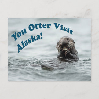 You Otter Visit Alaska ポストカード