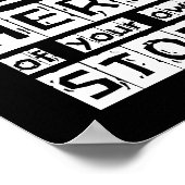 You Own Story Hero Black and White やる気を起こさせる ポスター (角)