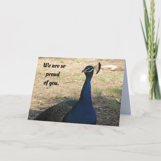 You Peacock誇りを持った卒業生 シーズンカード (正面)