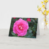 You Pink考え Roseカード カード (黄色い花)