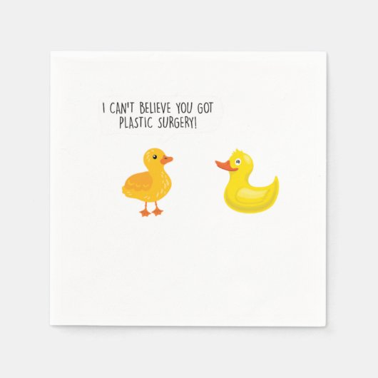 You Plastic 得 Surgery美容外科医ギフト スタンダードカクテルナプキン (正面)