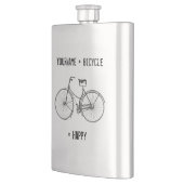 You Plus Bicycle Equals Happyアンティークホイールバイク フラスク (左)