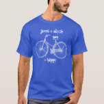 You Plus Bicycle Equals Happyアンティークホイールバイク Tシャツ<br><div class="desc">このカスタマイズアンティーク自転車のイメージと皆にあなたの自転車が大好きであることを知らせなさい。サイクリスト、フィットネス愛好家、または生態学的に考える友人や家族のための素晴らしい贈り物。</div>