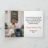 You Plus Me Equals Home Traditional Valentine's カード (内部)