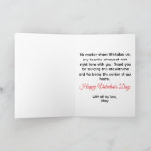 You Plus Me Equals Home Valentine's Day  カード (内部)