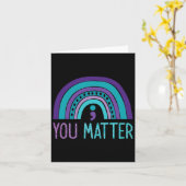 You Problemセミコロン自殺防止パープルテ カード (黄色い花)