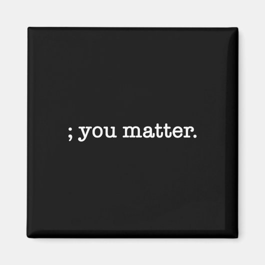 You Problemセミコロン自殺防止認識度 マグネット (正面)