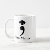 You Problem犬の自殺防止認識度Be St コーヒーマグカップ (左)