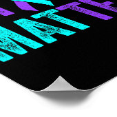 You Problem自殺防止ティール(緑がかった色)パープルアワレネ ポスター (角)