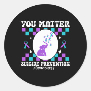 You Problem自殺防止認識度女性 ラウンドシール