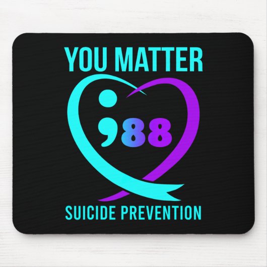 You Problem 988自殺防止認識度 マウスパッド (正面)