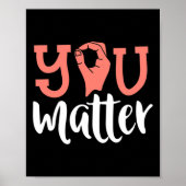 You Problem Deaf Awareness Asl Sign Language Kindn ポスター (正面)