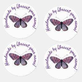 You Purple Butterflyによる手作り ラベル
