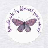 You Purple Butterflyによる手作り ラベル (デザイン1)