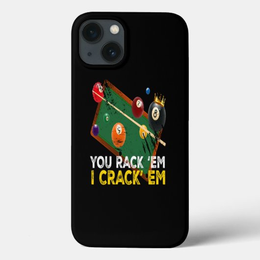 You Rack Em I Crack Em Billiard Pool Case-Mate iPhoneケース (裏面)