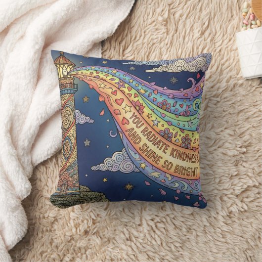 You Radiate Kindness Photo Throw Pillow クッション (ブランケット)