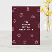 You Raise My Resting Heart Rate Card カード (黄色い花)