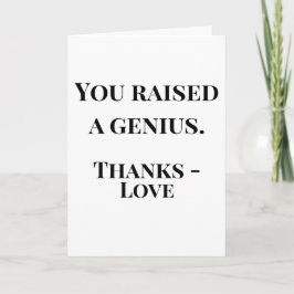 You Raised a Genius Mother's Day | Funny カード