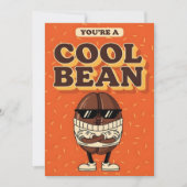 You’re a Cool Bean funny coffee bean pun gift サンキューカード (正面)