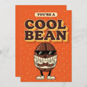You’re a Cool Bean funny coffee bean pun gift サンキューカード (正面/裏面)