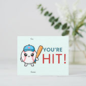 You’re a Hit Baseball Valentine Card シーズンポストカード (スタンド正面)