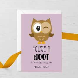 You’re a Hoot Kids Valentine’s Day Card ノートカード