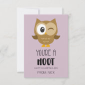 You’re a Hoot Kids Valentine’s Day Card ノートカード (正面)